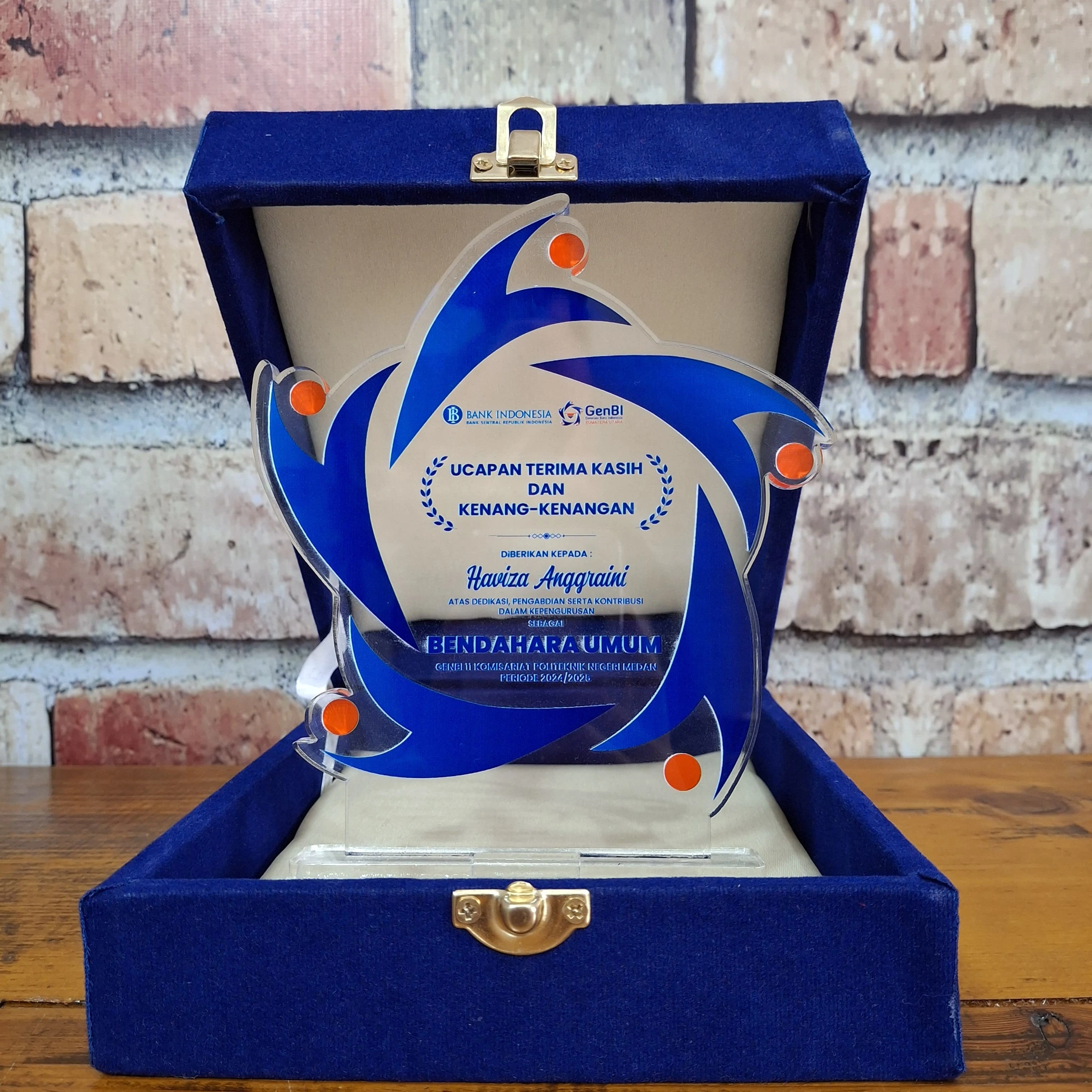 Plaque/Plakat GenBI Award